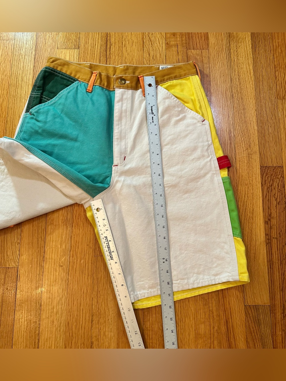 Orslow Japanese brand  painter shorts Mix  milticolor size S (@) - Picture 6 of 8